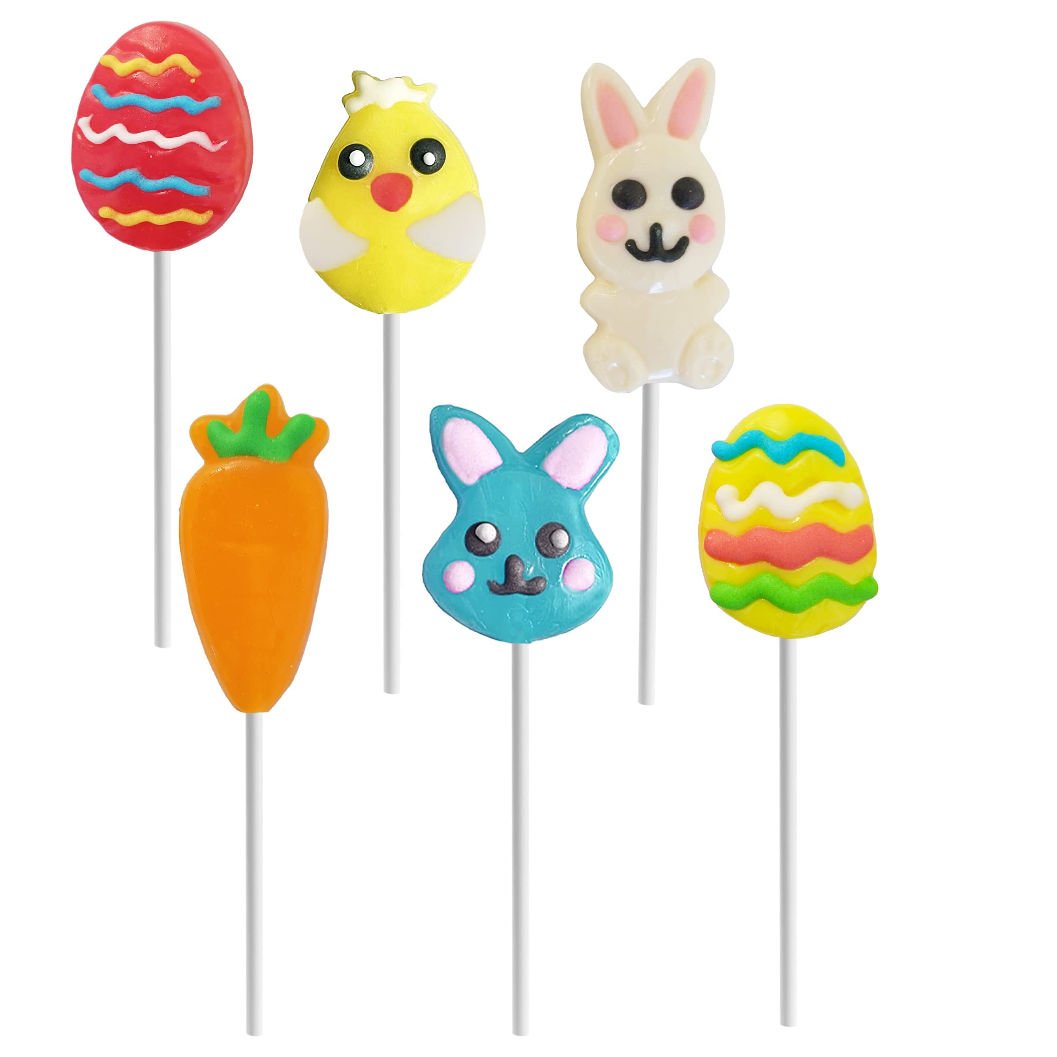 Amazon.com : Fruidles Easter Variety Pack 12 Lollipops Suckers